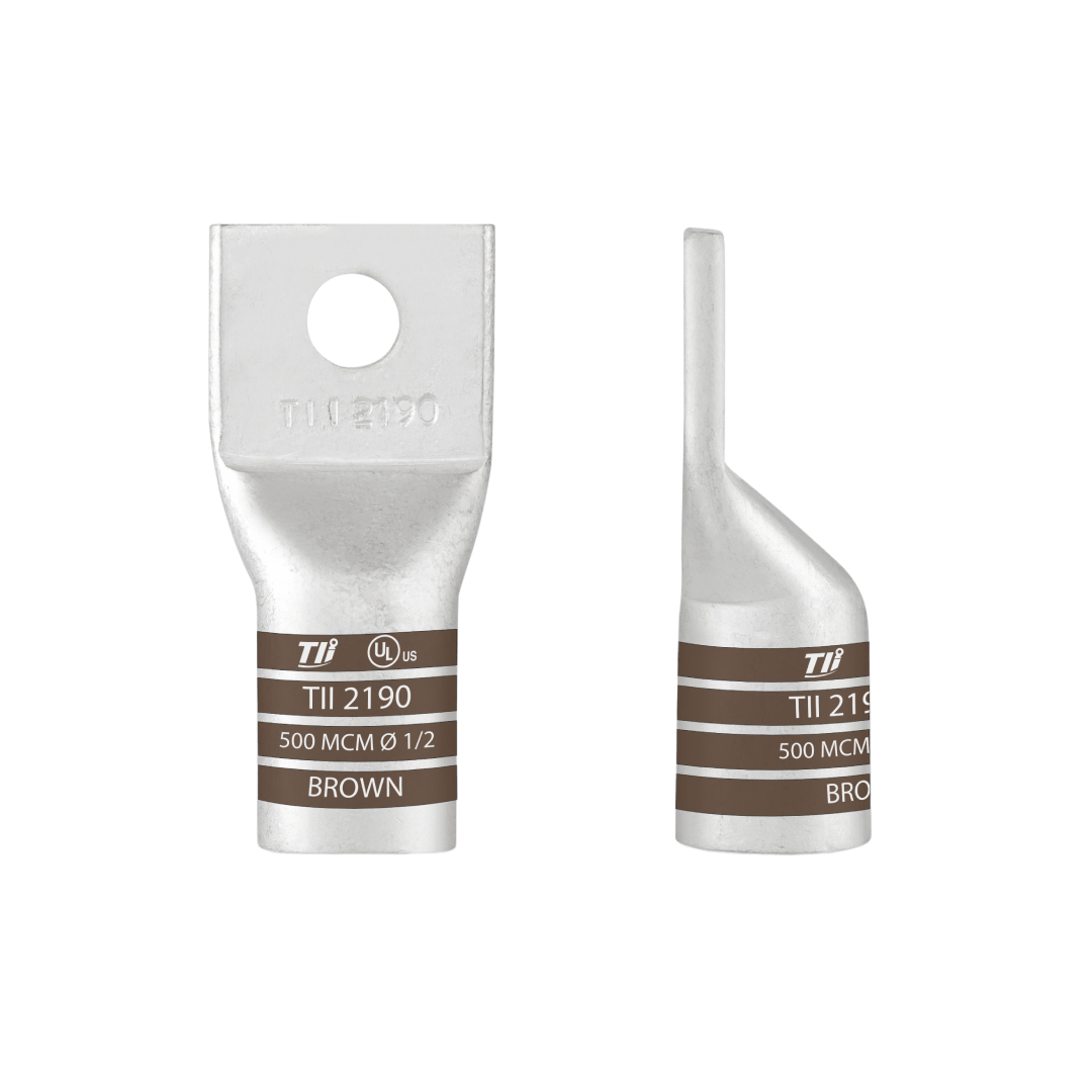AWG Short Barrel Copper One Hole Compression Lugs - Image 6