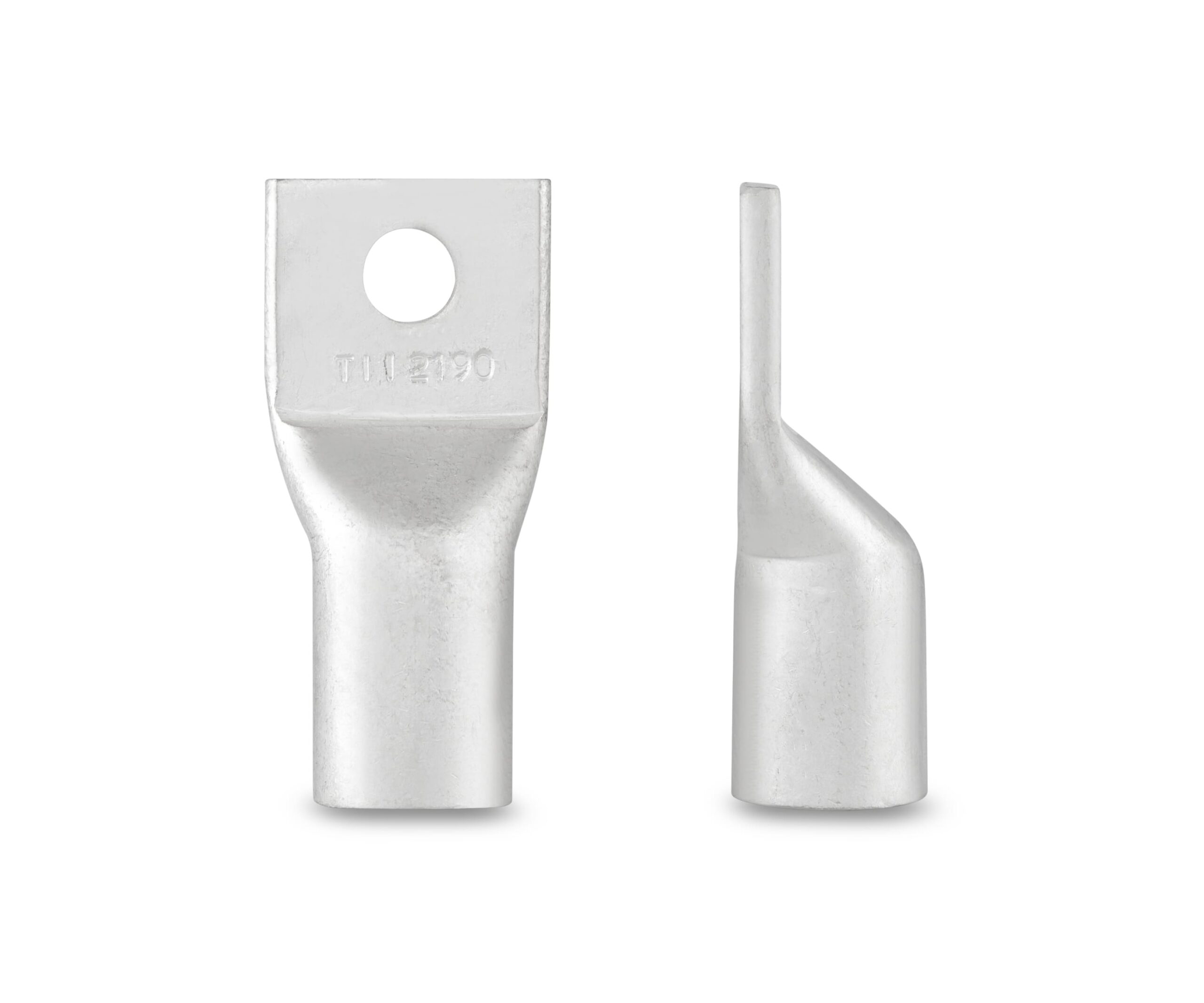 AWG Short Barrel Copper One Hole Compression Lugs - Image 2