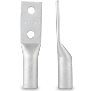 AWG Long Barrel Copper Two Hole Compression Lugs